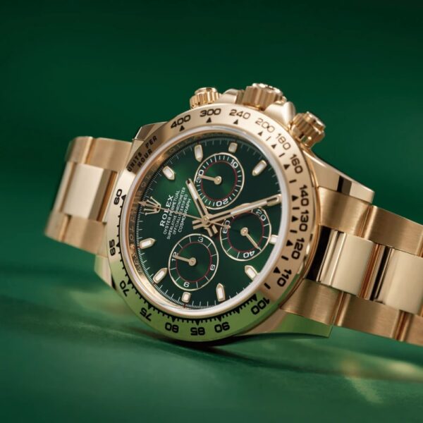 Rolex Daytona 18k yellow gold full set - green dial