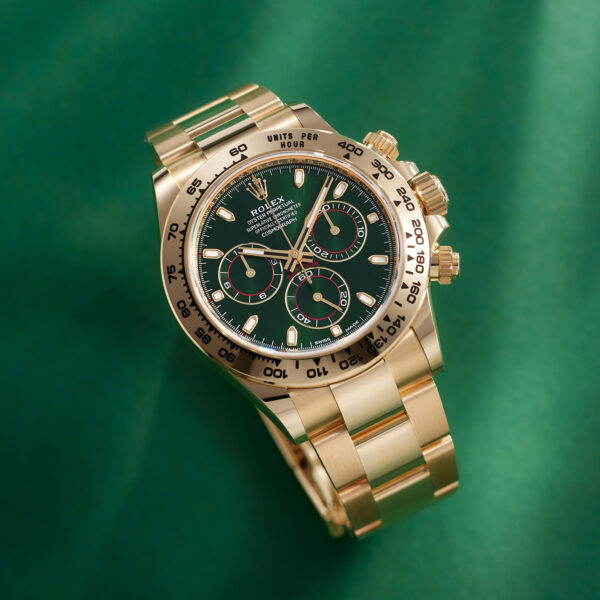 Rolex Daytona 18k yellow gold full set - green dial