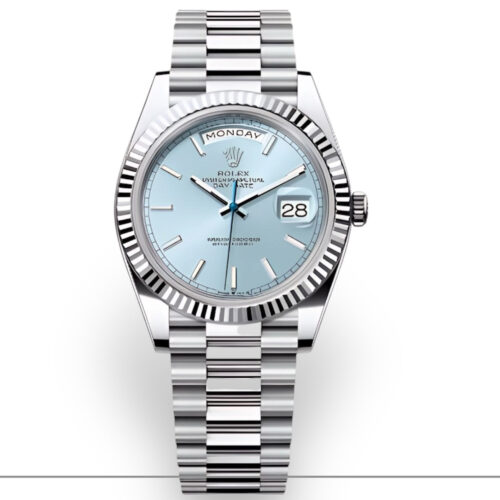 Rolex Day-Date 40 - Cadran Bleu Glacier