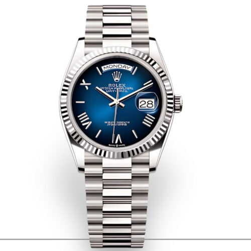 Rolex Day-Date 40 | Cadran Bleu Dégradé