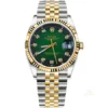 Rolex date-just gold gren