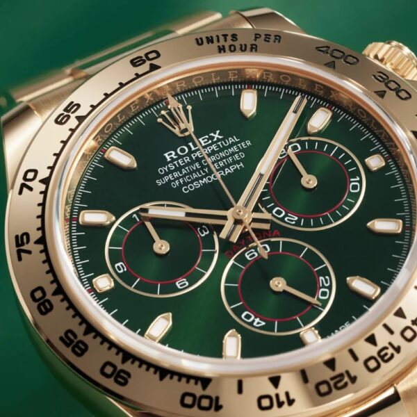 Rolex Daytona 18k yellow gold full set - green dial