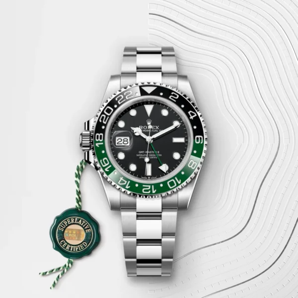 m126720vtnr-0001 (2) Rolex GMT-Master II | Cadran Noir | lunette bicolore verte et noire