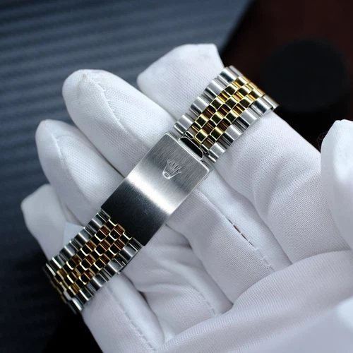 Rolex date-just gold gren
