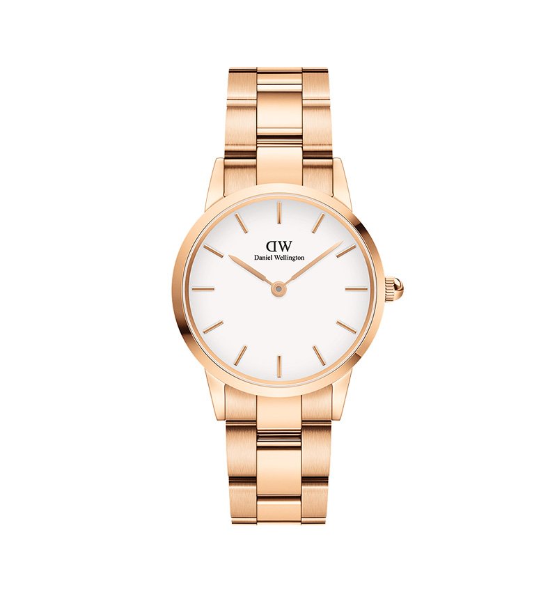 montre femme daniel wellington iconic link rose - 4